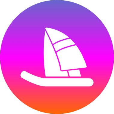 Tekne. Web simgesi basit illüstrasyon 