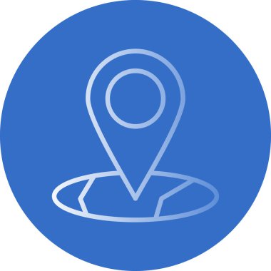 harita işaretleyici simgesi, vektör illüstrasyonu basit tasarım