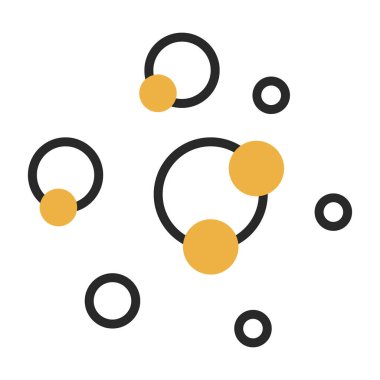 vector illustration of Bubbles modern icon     