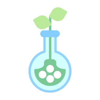 Bilim vektörü düz renk simgesi