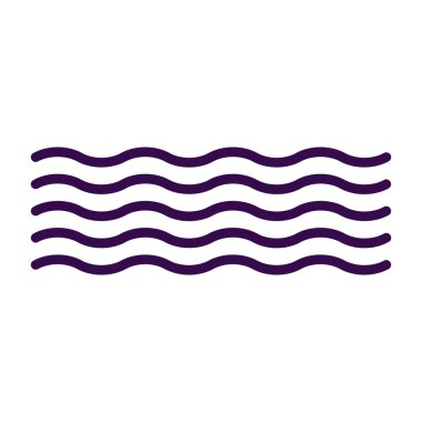 Dalga simgesi. düz dizayn. vektör grafiği