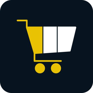 Alışveriş arabası ikonu, illüstrasyon 