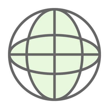 Küresel simge vektör illüstrasyonu