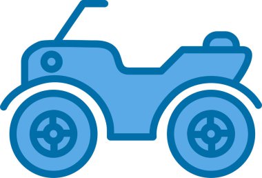 ATV araba simgesi vektör illüstrasyonu 