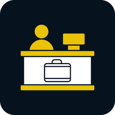 Evrak çantası simgesi soyut arkaplanda izole edildi