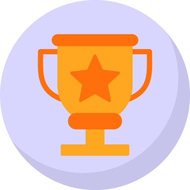 Kupa çizgisi simgesi, vektör illüstrasyonu 