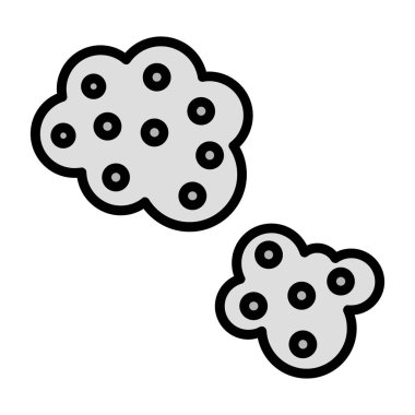 bakteri simgesi vektör illüstrasyonu