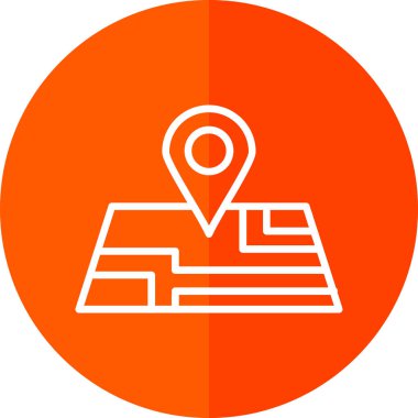 harita pin konumu simgesi düz biçimli