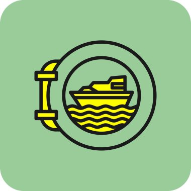 tekne simgesi ana hat biçiminde