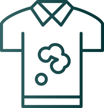 Kıyafet giysi simgesi - taslak biçimi