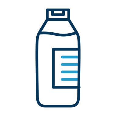 süt paketi simgesinin vektör illüstrasyonu 