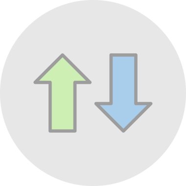 ok simgesi, vektör illüstrasyonu 