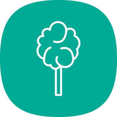 Pamuk helva ikonu, vektör illüstrasyonu 