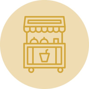 Gıda simgesinin vektör illüstrasyonu