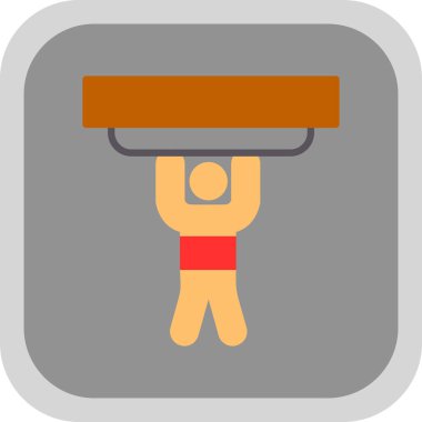 Modern b 'nin vektör illüstrasyonu spor simgesinden yoksun