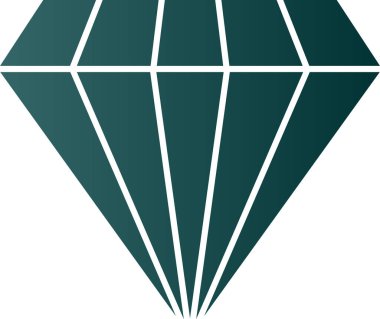 Gemstone web simgesi basit illüstrasyon