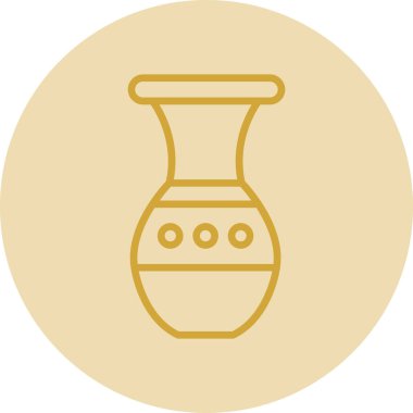 Güzel vazo simgesinin vektör illüstrasyonu             