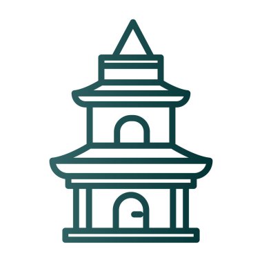 Kiliseye. Web simgesi basit tasarım