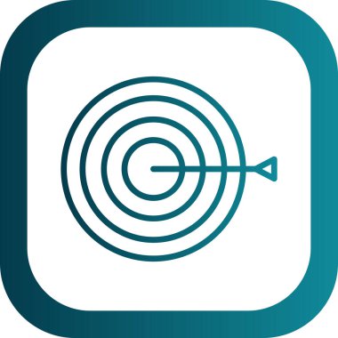 Hedef simgenin vektör illüstrasyonu 