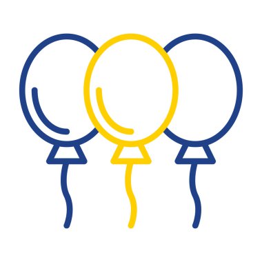 Balon simgesinin vektör illüstrasyonu 