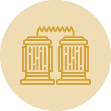 Bira ikonunun vektör illüstrasyonu