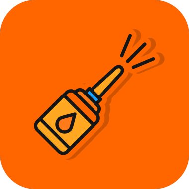 Burun spreyi ikonu. vektör illüstrasyonu                       