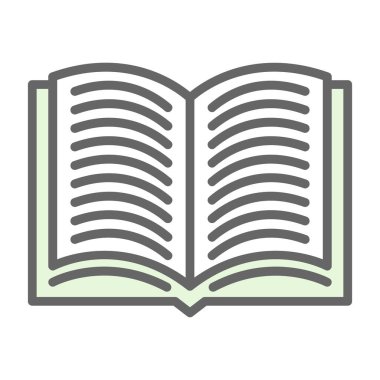kitap simgesi, vektör illüstrasyonu basit tasarım
