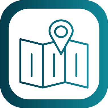 harita pin konumu simgesi düz biçimli