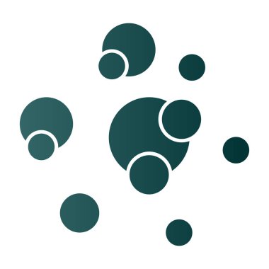 vector illustration of Bubbles modern icon     