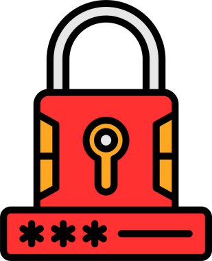 Kilit simgesini tam - taslak biçiminde kilitle