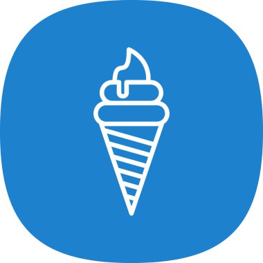 dondurma ikonu vektör illüstrasyonu