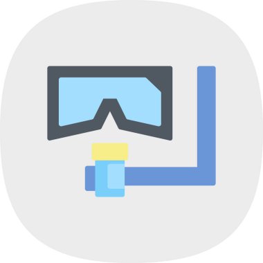 vr gözlük simgesi vektör illüstrasyonu