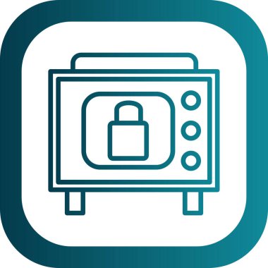 güvenlik güvenli simgesi illüstrasyonu 