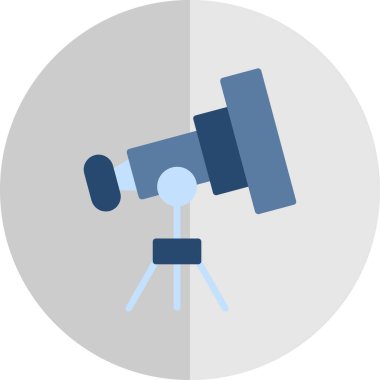 Teleskop. Web simgesi basit illüstrasyon