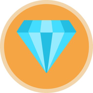 Gemstone web simgesi basit illüstrasyon