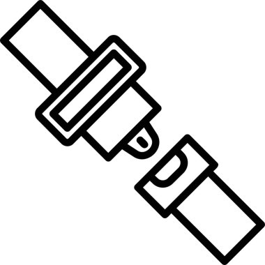 Emniyet kemeri kutsal kişilerin resmi, vektör çizim 