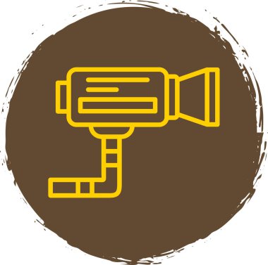 CCTV kamera simgesi, vektör illüstrasyonu