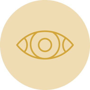 Göz düzlüğü simgesi, vektör çizimi