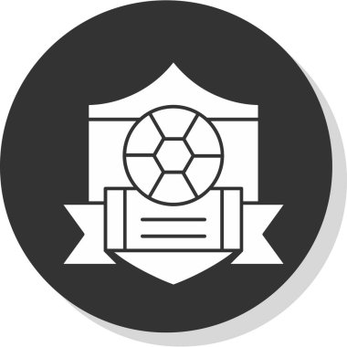 Projeniz için vektör futbol simgesi