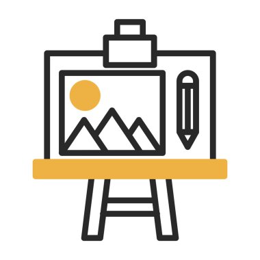 resim bezi renk simgesi, vektör.