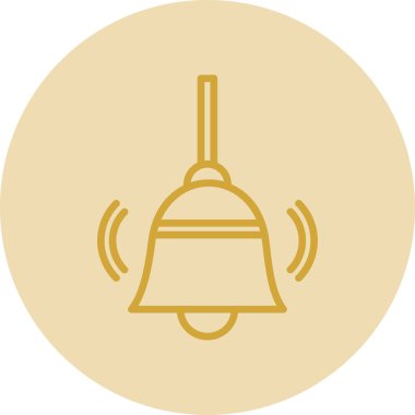 Bell simgesi illüstrasyon izole vektör işareti simgesi
