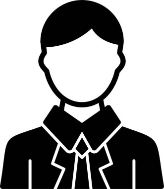 Benzersiz erkek öğretmen vektör çizgisi simgesi