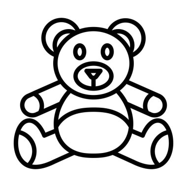 oyuncak ayı vektör simgesi