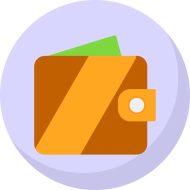 wallet icon, vector illustration simple design