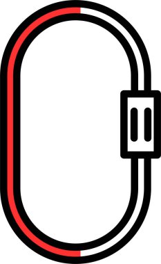 Karabina simgesi, vektör illüstrasyonu