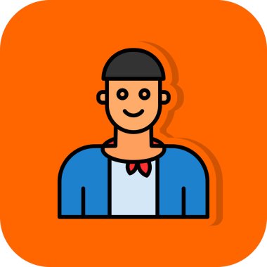 Sakallı bir adamın vektör çizimi