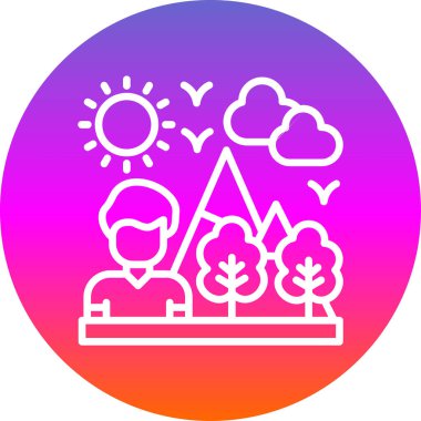 Kalbi ve ağacı olan bir evin vektör simgesi