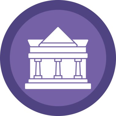 Bina. Web simgesi basit illüstrasyon