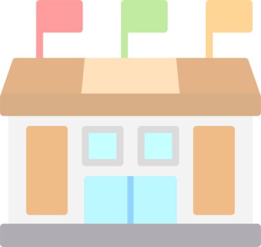 Mağaza simgesi düz stil