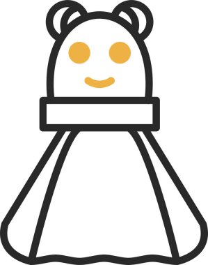 Sokulma oyuncağı simgesi, vektör illüstrasyonu 